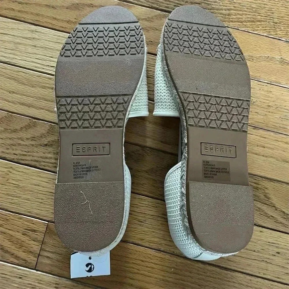 Esprit Women's Espadrille Sandals Cream Open Toe Size 9.5 Casual Summer - Picture 6 of 7